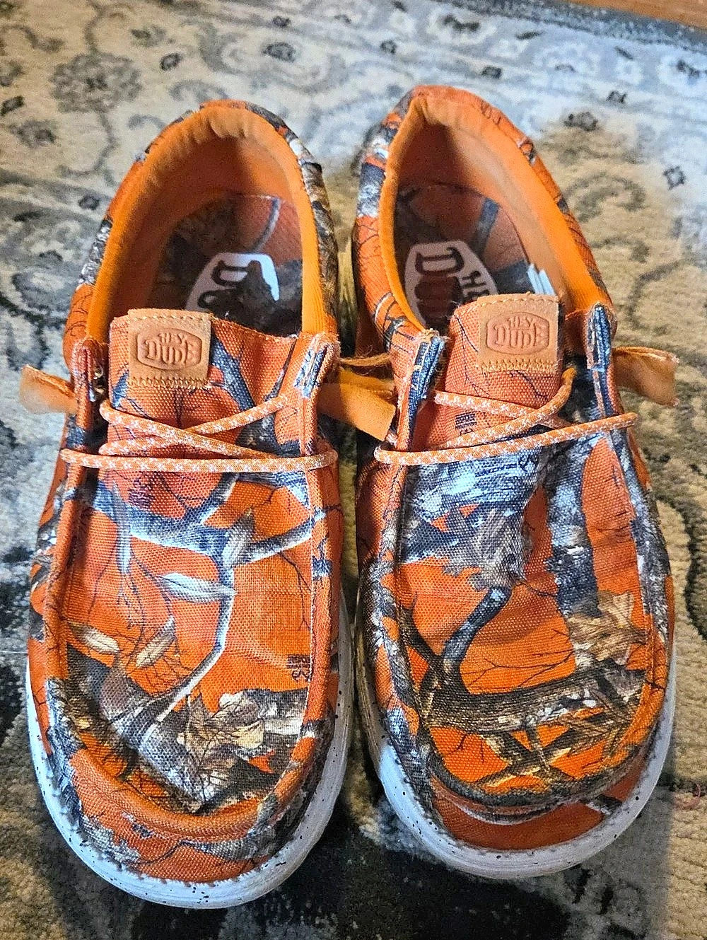 Hey Dude Orange Camo